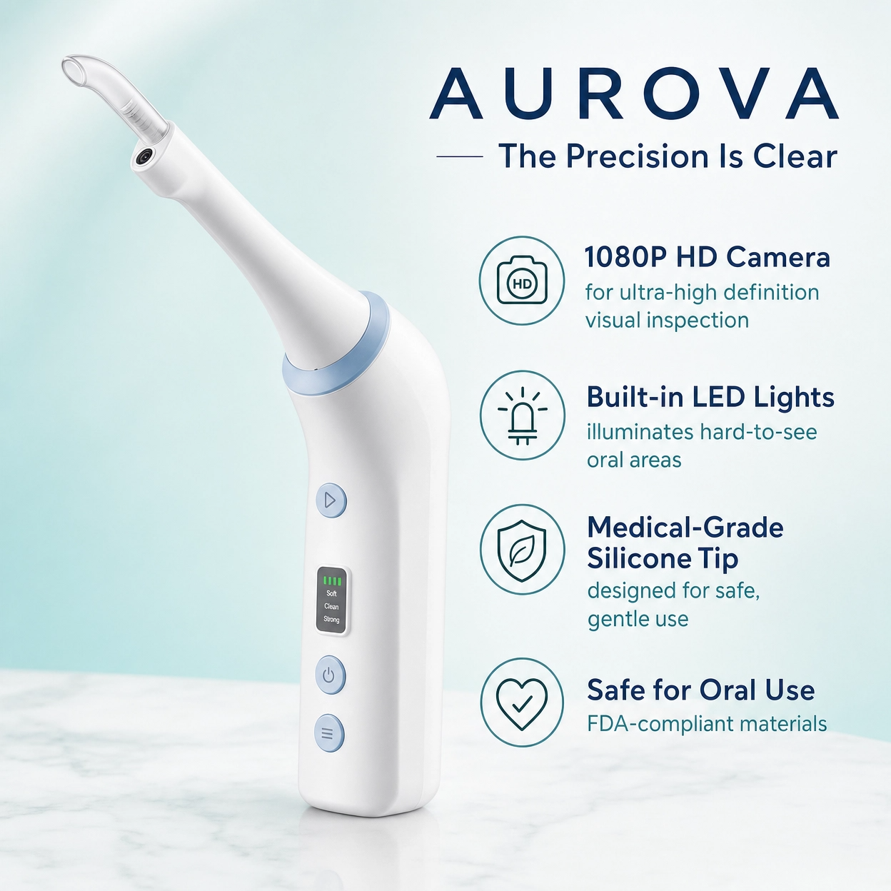 Aurova Pro™ | HD Visual Tonsil Stone Remover